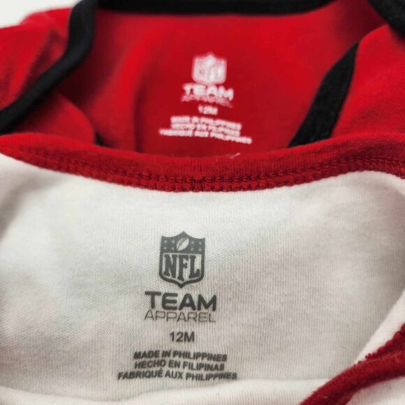 Set of 2 Infant Girls Atlanta Falcons Bodysuits Snapsuits Size 12 Months NFL EUC - Picture 3 of 7